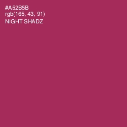 #A52B5B - Night Shadz Color Image